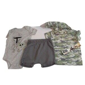 Star Wars Yoda Baby Outfit Boy 3-Pieces Size 12M